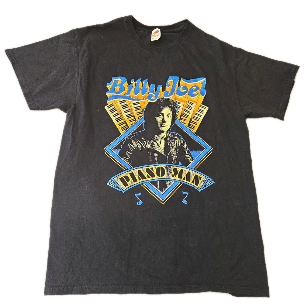 Billy Joel Stevie Nicks Shirt Mens M Piano Man Album Cover Tour Concert Graphic